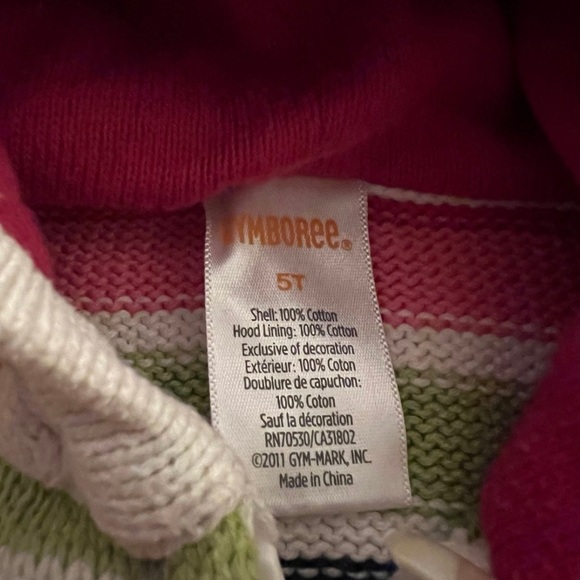 Girls Gymboree Top Sweater Hoodie & Pants Outfit 4T 5T - Picture 5 of 11